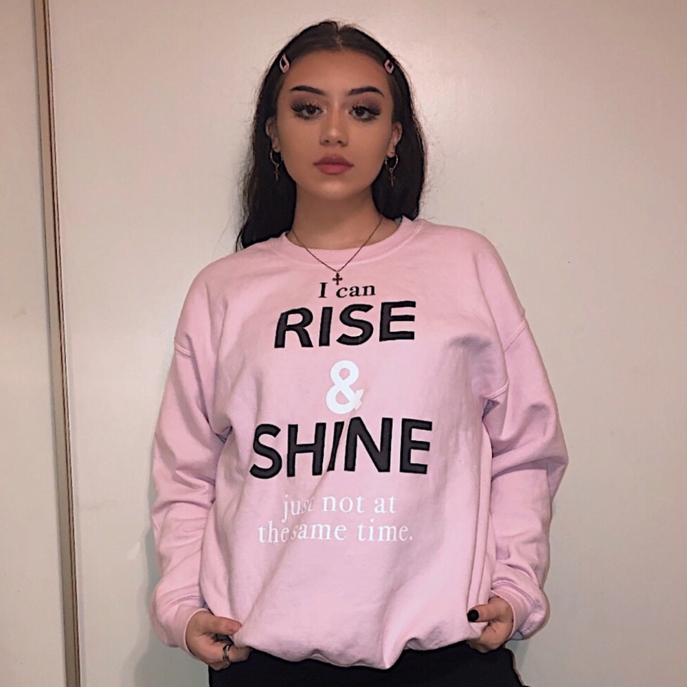 Rise and Shine Pink Sweatshirt